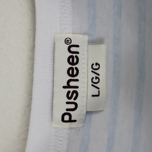 Pusheen Sailor Nautical Long Sleeve Striped Shirt Size Large - Picture 3 of 6